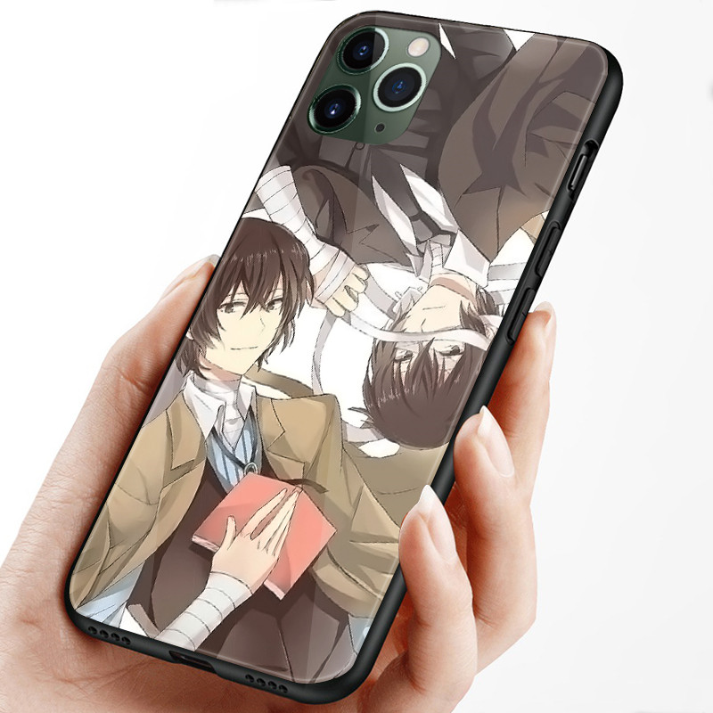 Bungou chó đi lạc Dazai Osamu Kính cường lực Điện thoại di động cho iPhone 16 15 14 13 12 11 Pro XS Max Plus Mini X XR 8 7 6s SE2 / 3 Cover