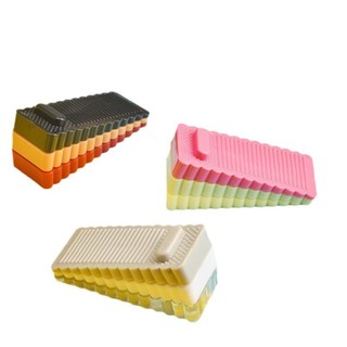Silicone Chống Gió Cắm Cửa Chặn Cửa Chặn Cửa Thiết Bị Cửa Hàng Đầu Thẻ Cửa An Toàn Chống Va Chạm Cố Định Hút Cửa