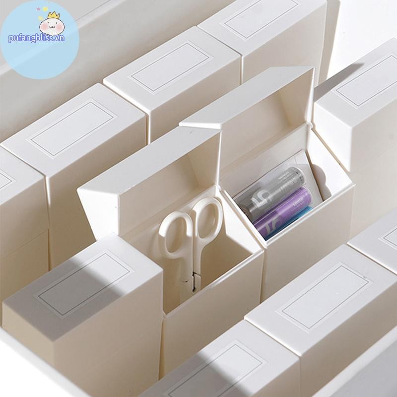 Pufangbliss 1 Nắp Lật Thiết Kế Hộp Bảo Quản Ứng Dụng Rộng Rãi Hộp Bảo Quản Nhỏ Gọn Nắp Lật Ngăn Kéo Sorg Hộp Bảo Quản VN