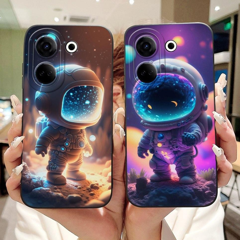Ốp điện thoại Tecno Camon 20 20s Pro / Camon 20 Premier / Camon 20 Ốp điện thoại silicon mờ Vỏ động vật phi hành gia gấu trúc