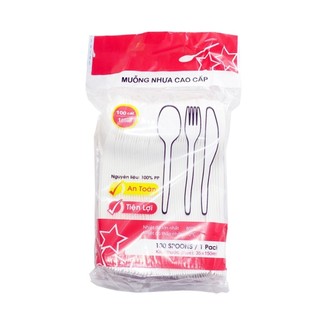 [LỐC 100 CÁI ] Muỗng nhựa dài/ngắn (nhiều màu )