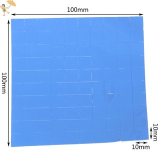 [Gou] 100 Cái 10 * 10 * 0.5mm Tấm giữ nhiệt GPU CPU Tản nhiệt Làm mát Tấm silicon dẫn điện VN