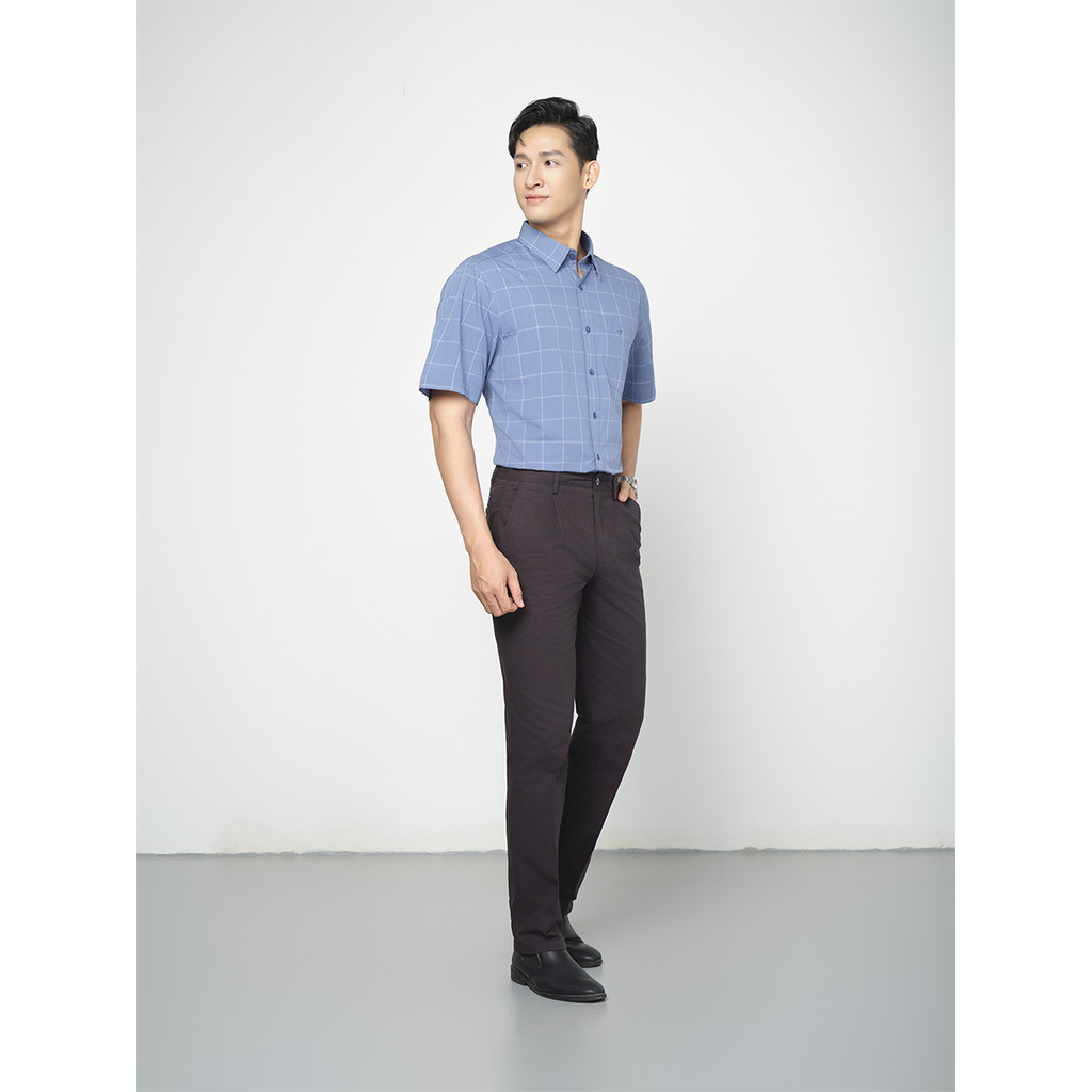 Quần Khaki 1Ply Viettien Smart Casual Vải Cottton Phom Regular VT00000249