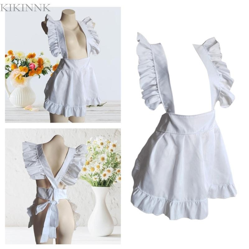 Kikin Người Giúp Việc Cosplay Tạp Dề Người Giúp Việc Trang Phục Hóa Trang Nửa Tạp Dề Bồi Bàn Người Hầu Trang Phục Tạp Dề Bé Gái Cosplay Eo