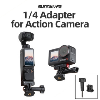 Dành Cho DJI Osmo Pocket 3 / Action 5 Pro Máy Ảnh Thể Thao 1 / 4 Bộ Chuyển Đổi Chân Máy Gopro / Insta360 Ace Pro / GO 3S Đế Góc Có Thể Điều Chỉnh