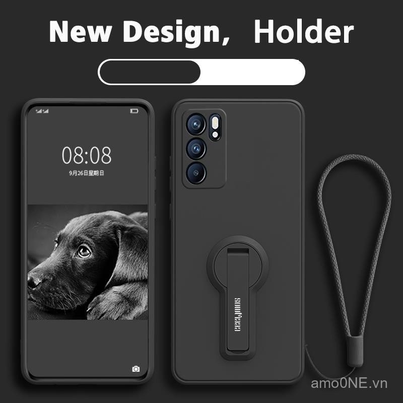 Ốp cho Oppo RENO 6 4g Oppo A16 Oppo RENO 6Z 5g Ốp điện thoại Oppo reno6 Z 5g Ốp mềm Ốp chống sốc mịn bảo vệ silicon lỏng thiết kế mới 360 ° với giá đỡ ytxzzj01