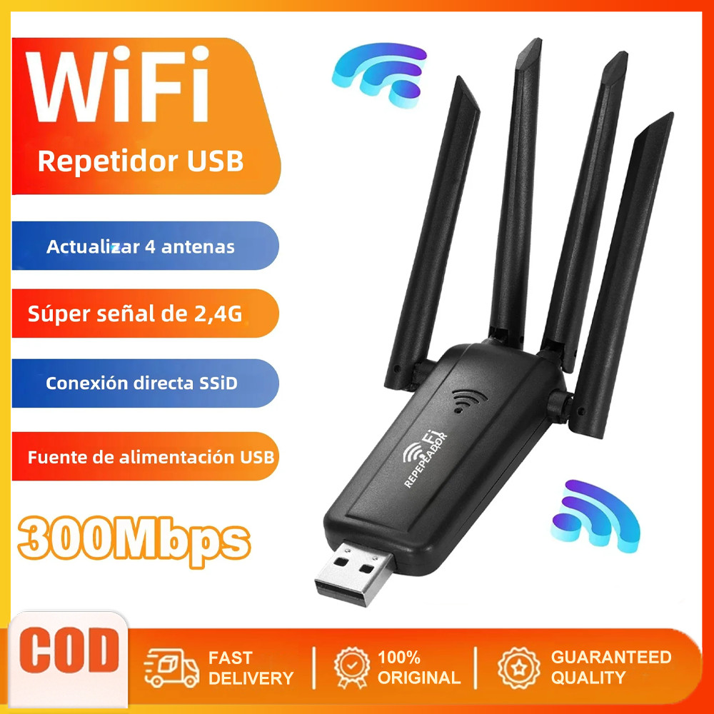 Nâng Cấp Ăng Ten USB Wifi Repeater Bộ Mở Rộng Tín Hiệu Không Dây - Main Image