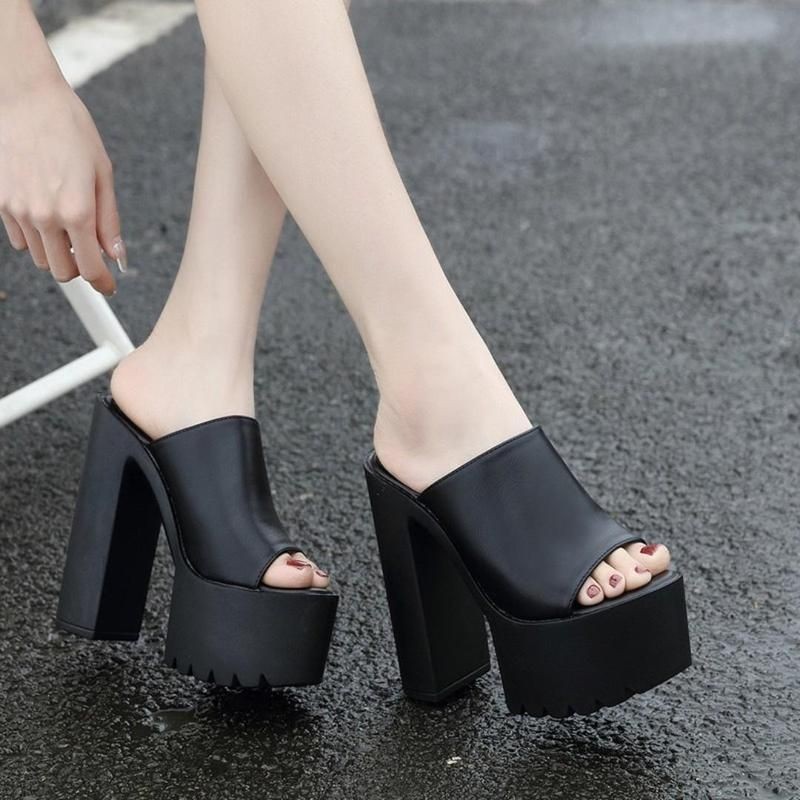 DÉP CG ĐẾ THÔ 14P SIÊU ÊM SANG CHẢNH DéP GiàY Nữ Shoes TGYUH123 BB NN1 CC11