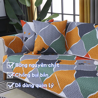 Vỏ Bọc Đệm Ghế Sofa Dài Mềm Mại Chống Trượt Thông Dụng Họa Tiết Hoạt Hình L Chống Trượt Co Giãn