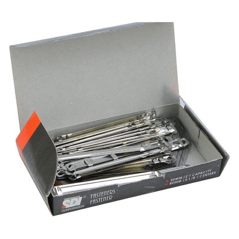 Acco sắt, nẹp giấy, thanh nẹp hồ sơ bấm 2 lổ SDI chính hãng. -