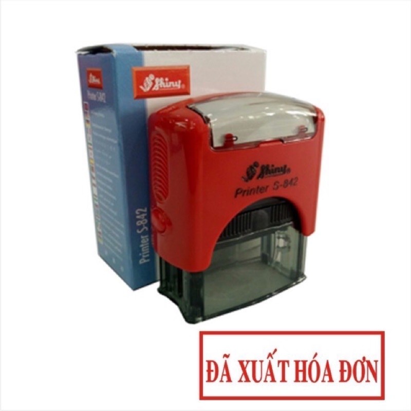 [ BEST SELLER ] Khắc con dấu, đóng mộc S222 có nội dung ( Đã Thu Tiền, Đã Thanh Toán...) 14x38mm.