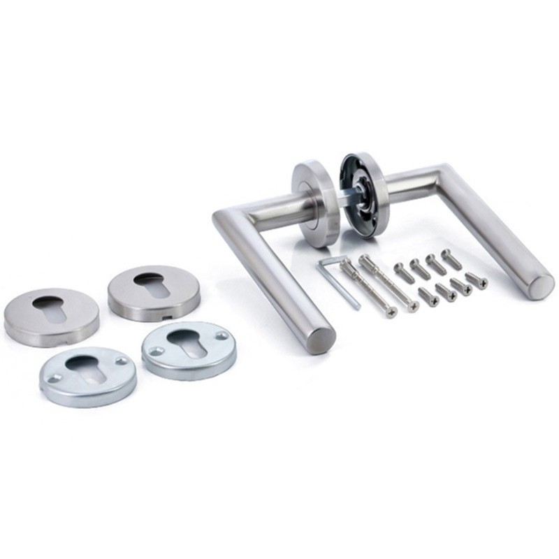 Bộ tay nắm cửa nội thất HL với bộ tay nắm cửa tròn có lỗ khóa giấu
