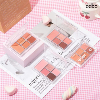 [ODBO] Bảng Phấn Mắt ODBO 5 ô Eye Blush Crush Palette Tự Nhiên, Mềm Mại Trang Điểm Nữ