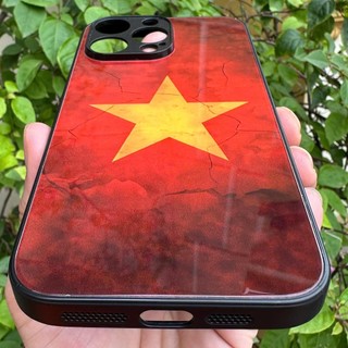Ốp kính Lá cờ đỏ sao vàng tổ quốc iphone 17 16 15 14 13 12 11 x xs xr 8 7 6 pro max plus mini 6s 6g 7g 8g 6p 7p 8p
