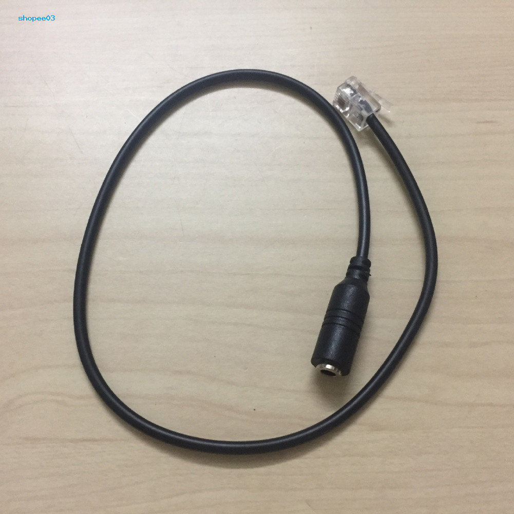 [Ky] Tai nghe điện thoại thông minh OMTP 20cm 35mm sang dây cáp chuyển đổi điện thoại 4P4C RJ9 / RJ10