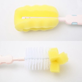Set cọ bình sữa, núm ti, bình nước, vệ sinh MISUTA với 6 chi tiết xoay 360 độ vệ sinh an toàn .
