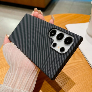 Ốp lưng cho Samsung Galaxy S25 S24 S23 S22 S21 Ultra Plus Vỏ sợi Carbon siêu mỏng