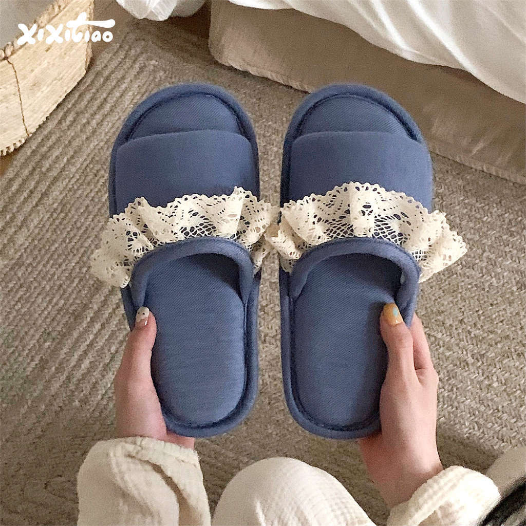 XIXITIAO Dép Nhà Đế Mềm Nữ Mùa Hè Thoải Mái Bốn Mùa Đa Năng
