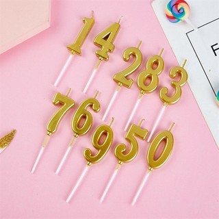 Nến Số Vàng  number candles Sang Trọng – Điểm Nhấn Hoàn Hảo Cho Mọi Bữa Tiệc bánh sinh nhật và các dịp kỷ niệm