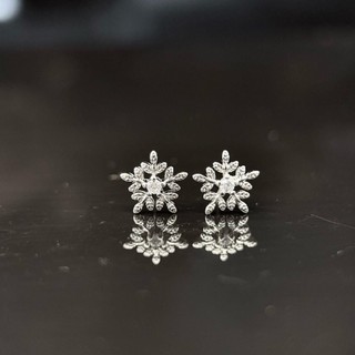 Bông tai bông tuyết nhỏ xinh nam nữ