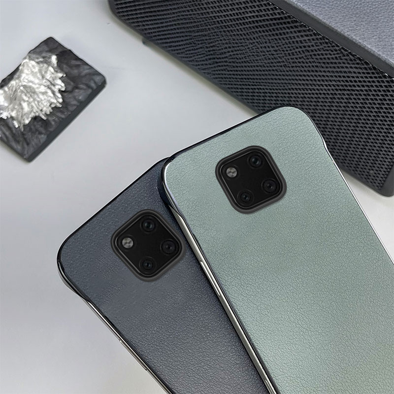 Ốp điện thoại Mỏng Họa Tiết Da Không Khung Cho Huawei Mate 20 Pro Mỏng Đơn Giản Chống Sốc Ốp điện thoại Mờ Funda Capa