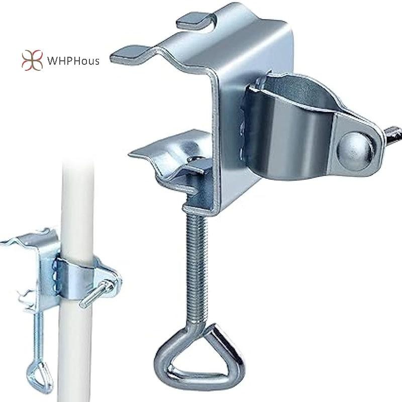 < WHPHous-t > 1Pc Giá đỡ ô dù sân bằng kim loại hạng nặng Giá đỡ ô dù ngoài trời có thể điều chỉnh Đế và kẹp ghế