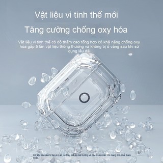 Ốp tai nghe AirPods 1 2 3 Pro bằng silicon trong suốt, chống sốc chống trầy, ôm khít cực đẹp