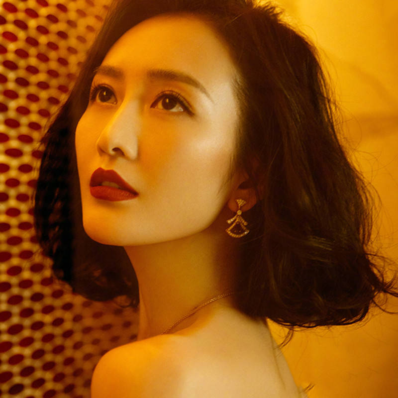 Phong Cách Mới Thời Trang Váy Hình Bông Tai Tính Khí Bông Tai Sang Trọng Nhẹ Bán Buôn
