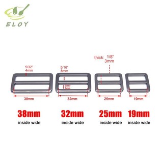 [MAO] Dây đeo ba lô trượt kim loại hình chữ nhật Điều chỉnh khóa túi Webbing Slider Buckle VN