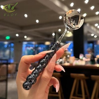 [ELOY] Ngọc Trai Tay Cầm Thìa Inox Khuấy Thìa Kem Bánh Món Tráng Miệng Thìa Thanh Phụ Kiện Nhà Bếp VN