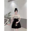 VÁY TRỄ VAI BÈO BỒNG BỀNH KÈM TAG ĐÁ E401 BYJOLIE