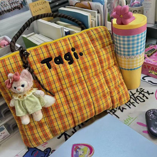 Tagi Dệt Gối Nhỏ Túi Đeo Vai Đầy Cotton Thêu Tay Cầm Vai Chống Rơi Chống Sốc Túi Máy Tính Một Vai Túi Xách