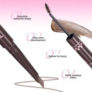 Arrebol PinkPunk Bút chì kẻ mày hai đầu Kem nhuộm lông mày Tự nhiên Lông mày hoang dã Nữ Sương mù Cảm giác lâu trôi Stand-Alive Không phai màu Kem nhuộm lông mày Bút chì kẻ mày