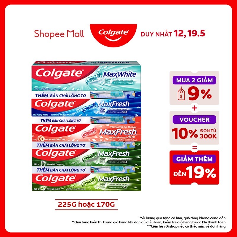 Ảnh Kem đánh răng Colgate Maxfresh the mát dài lâu gấp 10 lần 1