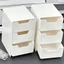 Hộp lưu trữ máy tính để bàn CHEESELY, Hộp đựng mỹ phẩm dung tích lớn 3 tầng, Hộp chia Mini kiểu ngăn kéo cho đồ dùng văn phòng Hộp đựng mỹ phẩm trang sức