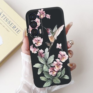 Dành Cho Motorola Edge 2021 Ốp Lưng XT2141-1 Vỏ Chống Sốc Thời Trang Thoáng Mát Hoa Hoàng Hôn Sơn Vỏ Điện Thoại Cho Moto Edge 2021 Vỏ Mềm