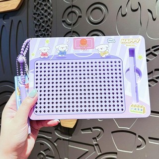 Bảng vẽ bóng thép NEDFSQM, Đồ chơi vui nhộn Doodle Board Móc khóa, Hoạt hình dễ thương Câu đố phác thảo Pad Ba lô Móc chìa khóa cho ba lô