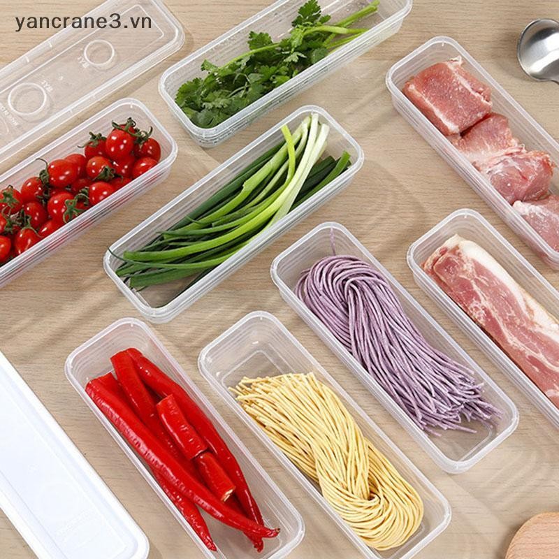 {YAN3} Hộp Tươi Mì Nhựa Bảo Quản Thực Phẩm Hộp Kín Hình Chữ Nhật Hộp Đựng Trái Cây Tủ Lạnh Bảo Quản Đồ Dùng Nhà Bếp Dụng Cụ Gia Đình {yancrane3.vn}