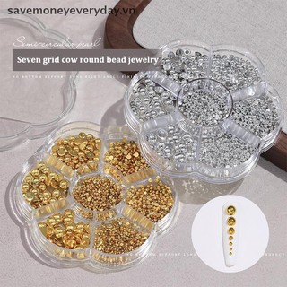 [savemoneyeveryday] 7 Lưới Bạc Ngọc Trai Móng Tay Nghệ Thuật Trang Trí Trắng Nửa Tròn Đáy Phẳng Kích Thước Hỗn Hợp Móng Tay Nghệ Thuật Tự Làm Phụ Kiện [vn]