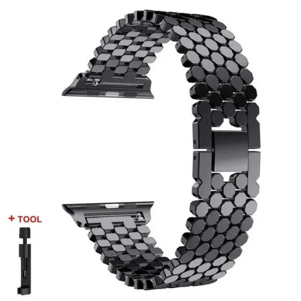 Dây đeo kim loại hợp kim cho Apple Watch Series11 / 10 46mm 42mm Ultra3 / 2 / 1 49mm 9 8 7 6 5 4 3 SE 45mm 40mm 41mm 44mm 38mm