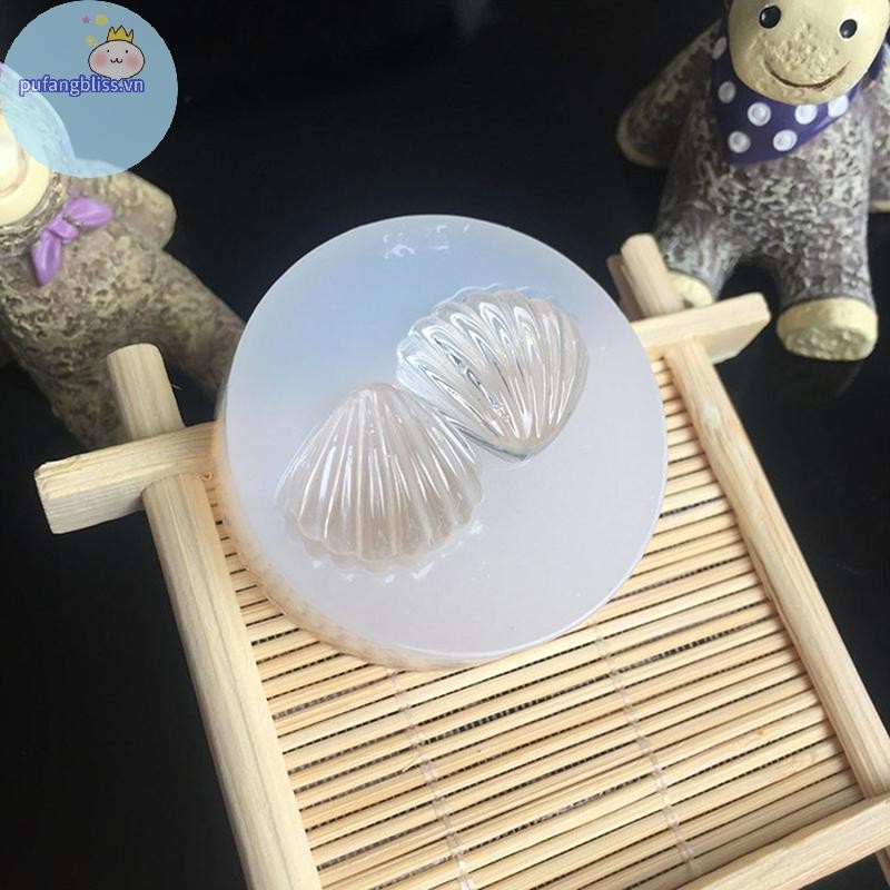 Pufangbliss Khuôn Silicon DIY Sao Biển Conch Silicon Khuôn Làm Bánh Kẹo Bánh Trang Trí Dụng Cụ Đất Sét Nhựa Nghệ Thuật Khuôn VN