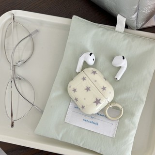 Ốp Tai Nghe Cho AirPods 4 [2024] AirPods Pro2 Pro 3 2 1 Vỏ Tai Nghe Apple Màu Xanh Hồng Ngôi Sao Cô Gái Hàn Quốc
