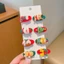 YT4 Giáng Sinh Ông Già Noel Kẹp Tóc Nữ Mỏ Vịt Kẹp Lễ Hội Chuông Cây Nai Sừng Tấm Kẹp Tóc Trẻ Em Quà Tặng