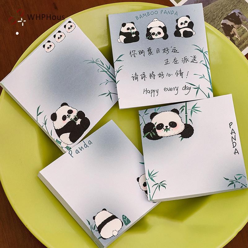 RUA 50 Tờ Tre Panda N Lần Ghi Chú Hoạt Hình Dễ Thương Ghi Chú Di Động Giấy Ghi Chú Trường Học Vật Dụng Văn Phòng Quà Tặng Mới