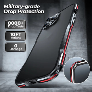 [JLK] Ốp Điện Thoại Khung Kim Loại Nhôm Sang Trọng Cho iPhone 17 16 E 15 14 13 12 Pro Max 16 Plus S25 S24 Ultra S23 Ốp Lưng Kim Loại Tản Nhiệt Chống Sốc