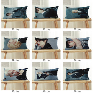 Hàn Quốc Pop Boy Group Seventeen Một Mặt In Hình Gối Polyester Đệm Ô Tô Trang Trí Sofa Nhà (Không Có Lõi Gối)