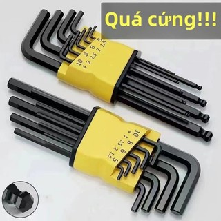 Bộ lục giác Đa năng Giác Độ cứng cao Cr-V, bộ lục giác bông mini,1.5-10mm,bộ cờ lê FE123