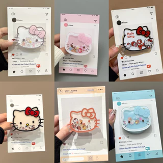 Ốp Điện Thoại Giá Đỡ Thích Hợp Cho Tất Cả Các Vỏ Điện Thoại Giá Đỡ INS Phong Cách Mèo Kitty Dễ Thương Hoạt Hình Rocking Âm Nhạc Dính Túi Khí Giá Đỡ Thích Hợp Cho Máy Tính Để Bàn Hỗ Trợ Mở Rộng Buck