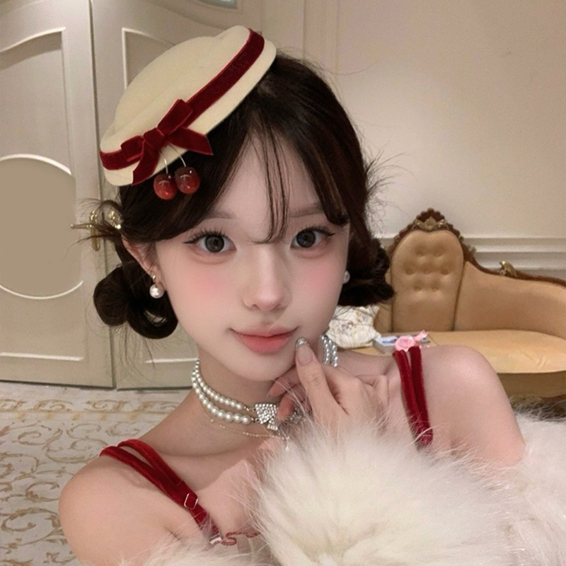 Bầu trời Anh Đào Trang Trí Lễ Hội Mũ Barrette Nơ Kẹp Tóc Cho Nhiều Trang Phục