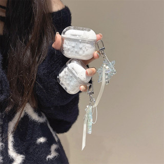Tuyết trắng cho Airpods1 / 2 3 Pro Pro Pro2 Airpods4 Vỏ tai nghe Bluetooth không dây Vỏ bảo vệ Air Pods Pro 3 4 Vỏ bảo vệ tai nghe